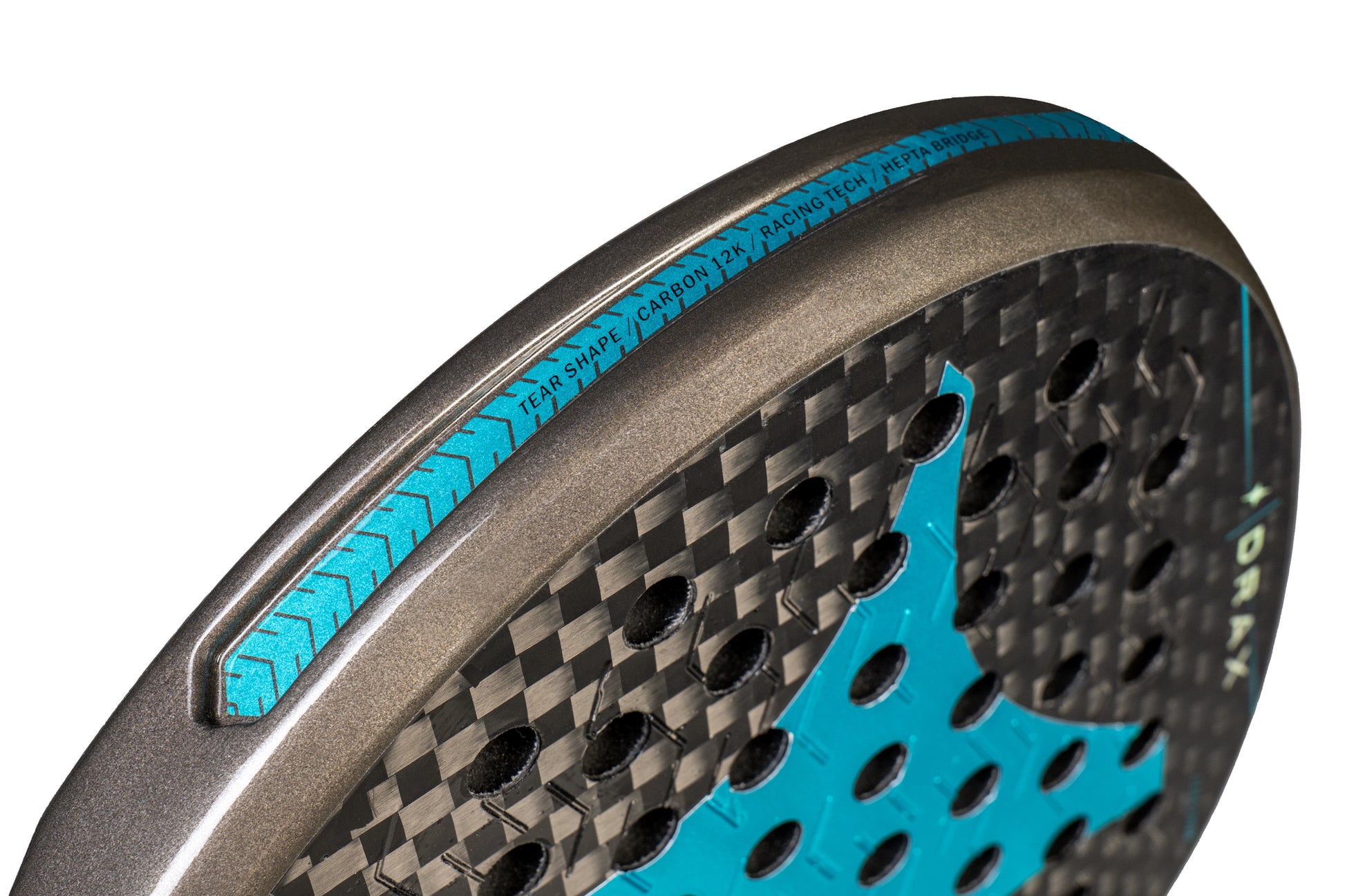 StarVie Drax Pro Touch racket’s aerodynamic edge featuring Airflow Design for improved maneuverability and faster swings.